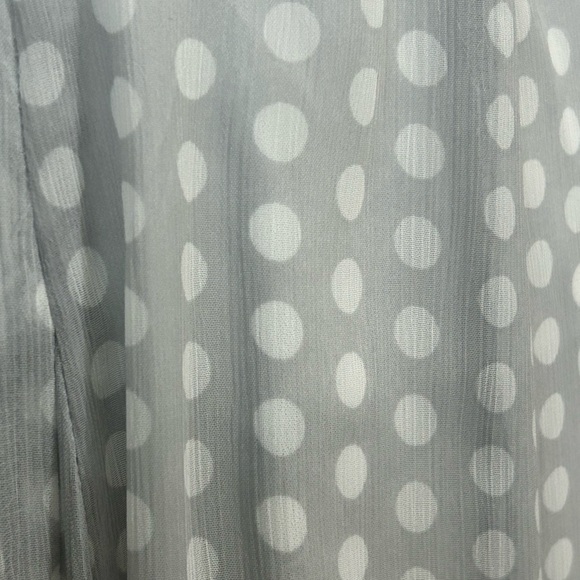 Tommy Hilfiger woman’s a line sleeveless gray and white polkadot dress ￼ - Picture 3 of 9